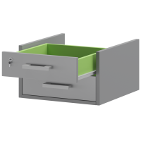 Тумба подвесная ( к столам глубиной 73см) Арго АТ-02 Серый